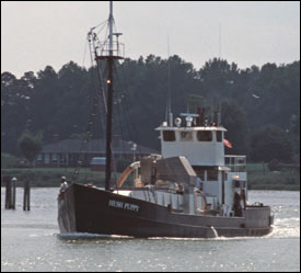 The FV Hush Puppy heads out of Reedville, Virginia, for a day of menhaden fishing by Harold Anderson for the Smithsonian Center for Folklife and Cultural Heritage