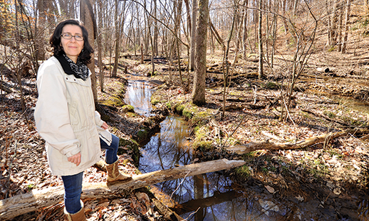 Watershed scientist Solange Filoso. Photograph: Jeffrey Brainard